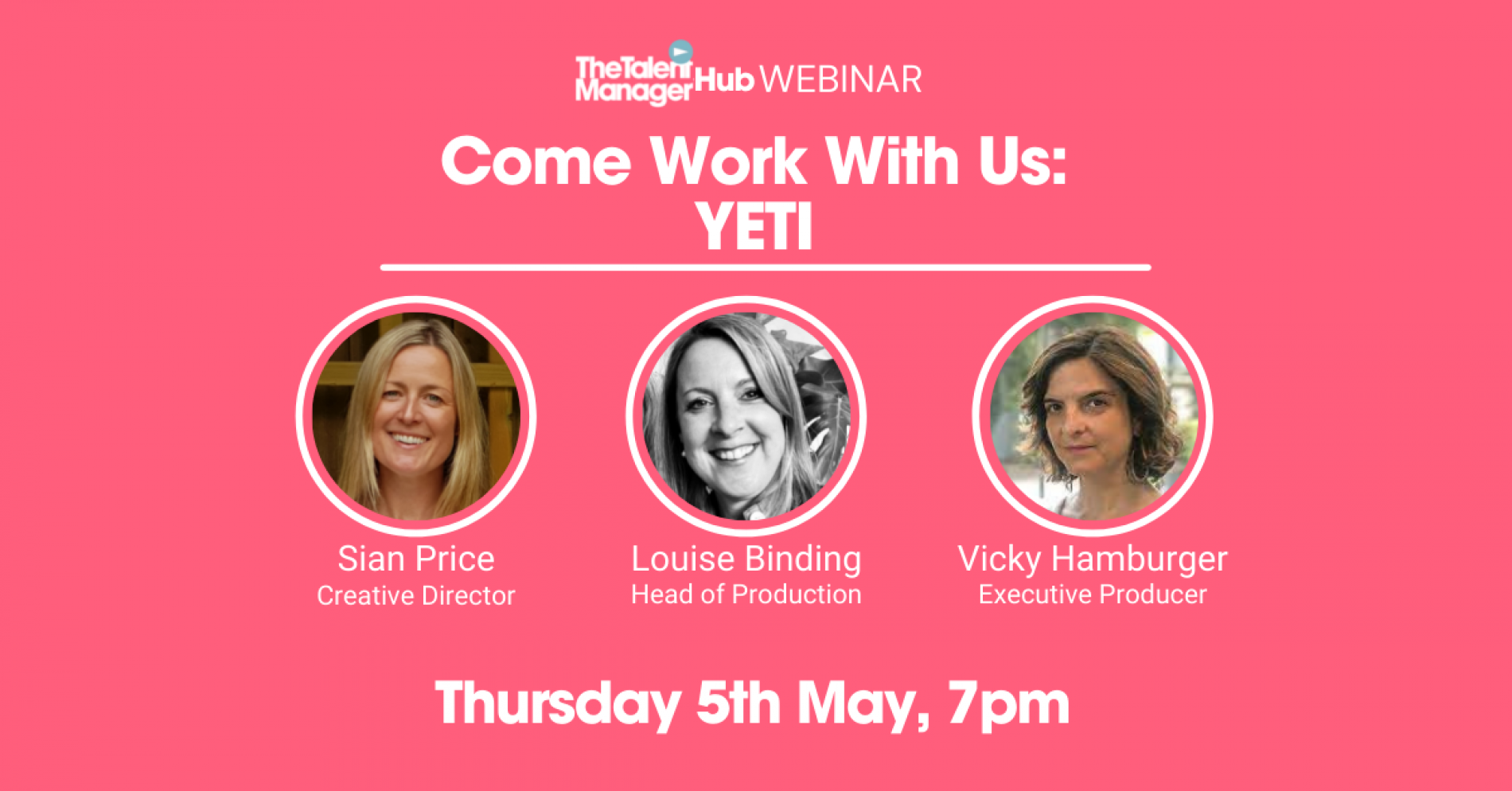 Come Work With Us - Yeti