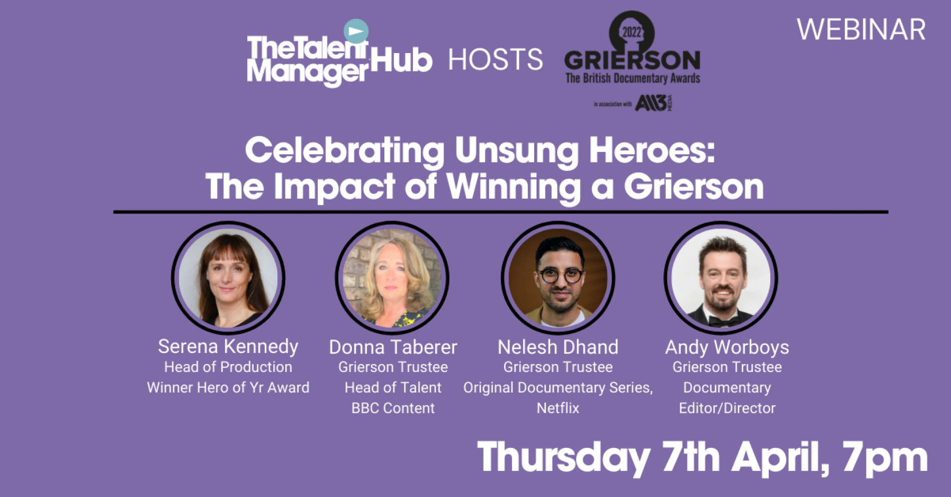 Celebrating Unsung Heroes - The Impact of Winning a Grierson