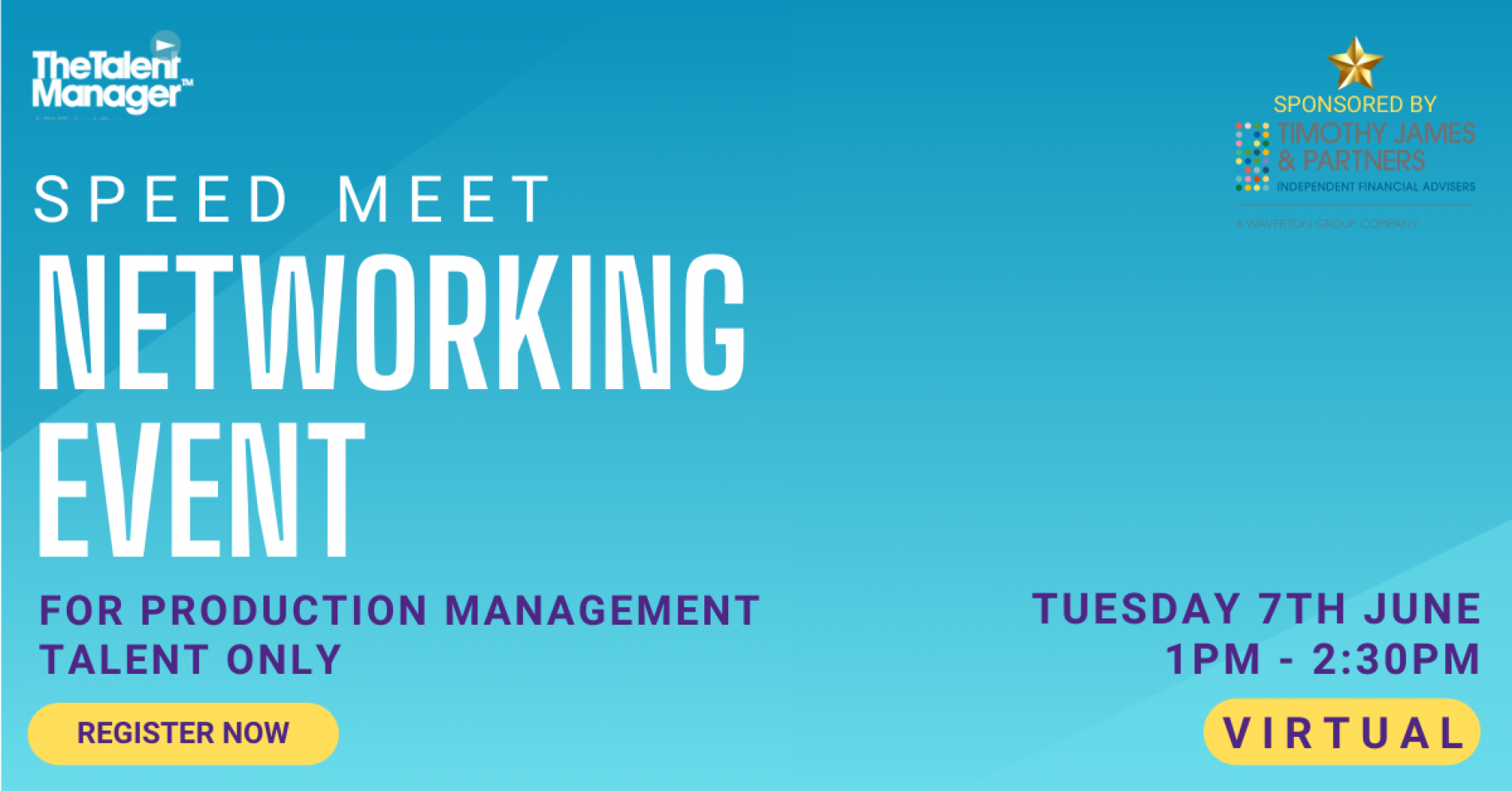 Virtual Networking Event for Production Management Talent
