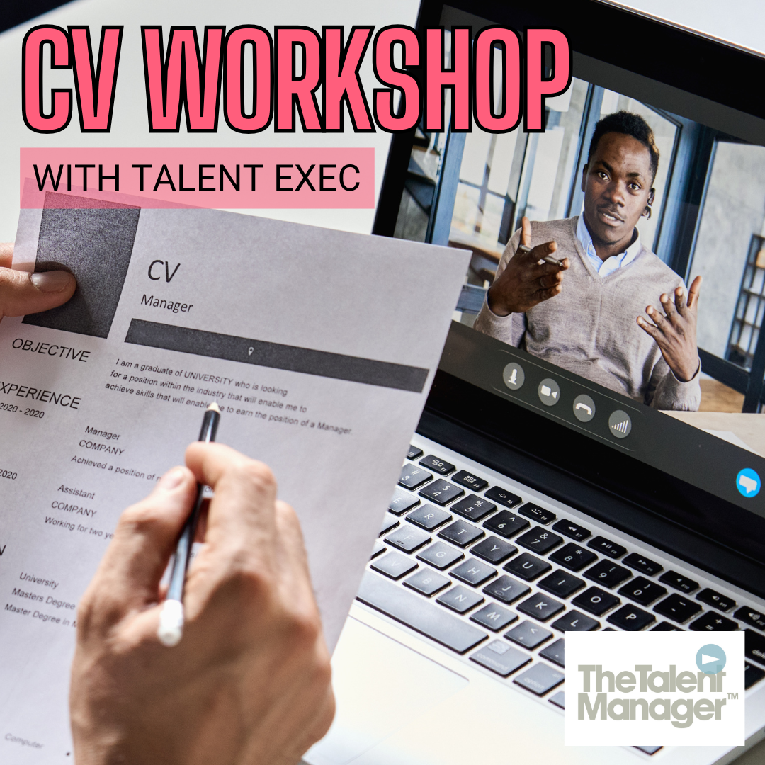 CV & Cover Letter Workshop with Talent Manager