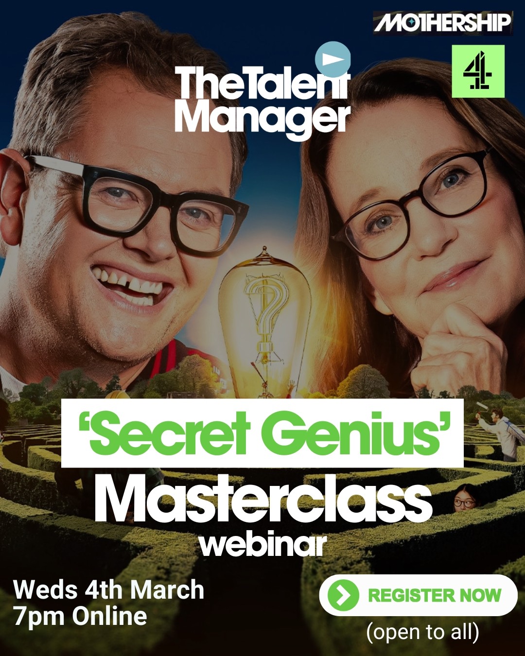 TM Masterclass: Secret Genius with Mothership Productions and Channel 4